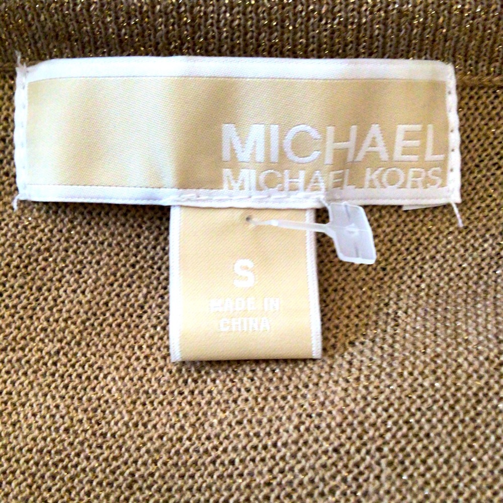 MICHEAL KORS SPARKLING GOLD TUNIC TOPS🎀 - Picture 4 of 7